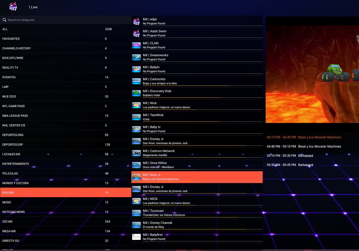 Canales Infantiles en HD